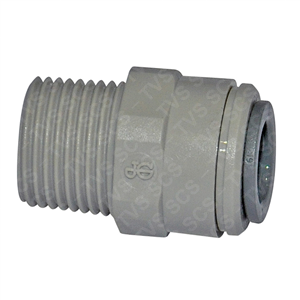 JG Straight Adaptor BSPT 3/8"x3/8"